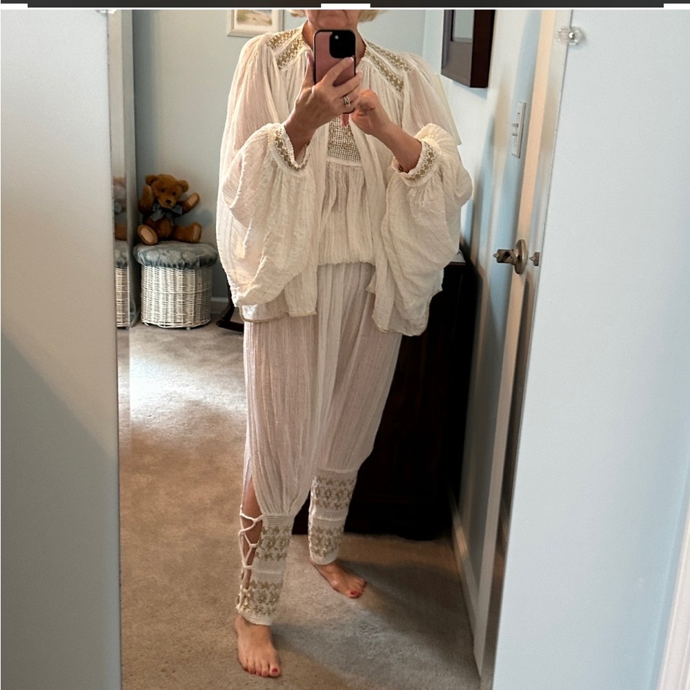 Cruise wear. Boho 4 piece pants set.